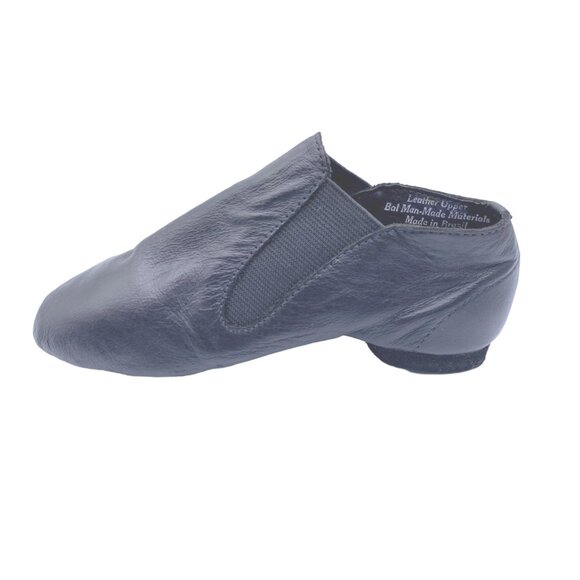 Dance Class Jaden Girls Split Sole Gore Jazz Dance Booties 3 Shoes Black Leather - Picture 3 of 7